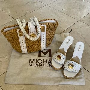 MICHAEL michael kors woven handbag